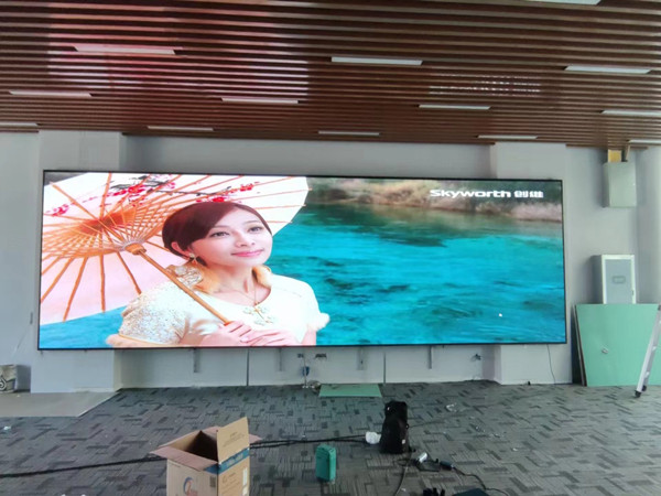 颍东P1.53led小间距屏安装案例